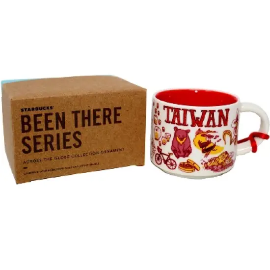 Starbucks Been There Series Taiwan Ceramic Demitasse Ornament Mug, 2 Oz image {2}