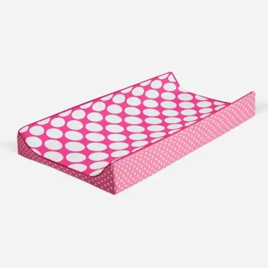 Bacati - MixNMatch Pink Large Dots Changing Pad Cover image {6}