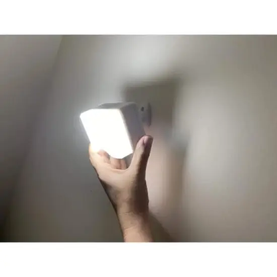 IQ America Battery-Powered LED Motion Sensor Flood Light, 350 Lumens, Universal Mount for Closet, Shed, Storage, Attic, Safe, Grill image {2}