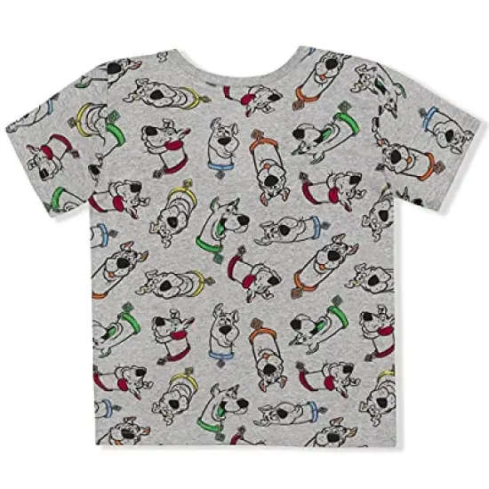 Warner Bros Boy's 3 Pack Scooby Doo Graphic Tee, Sleeveless Shirt and Casual Short Set For Toddlers image {6}