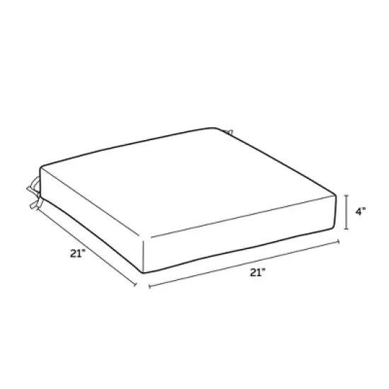 ARDEN Outdoor Seat Cushion 21 x 21 image {2}