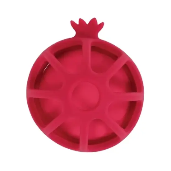 Hudson Baby Infant and Toddler Silicone Teether, Pomegranate, One Size image {1}
