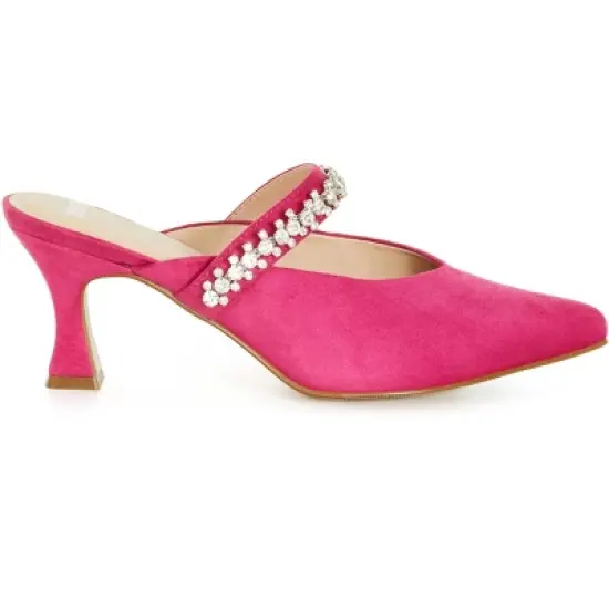Women's WIDE FIT Paisley Heel - hot pink | AVENUE image {1}