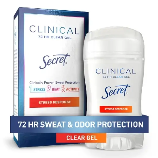 Secret Clinical Strength Clear Gel Antiperspirant & Deodorant for Women - Stress Response - 1.6oz image {9}