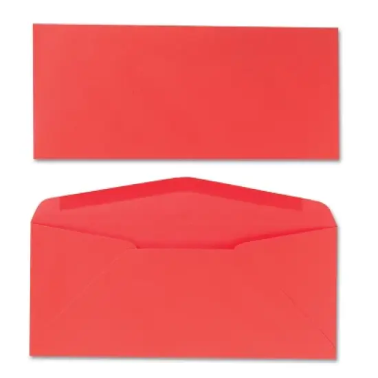 Quality Park Colored Envelope Traditional #10 Red 25/Pack 11134 image {5}