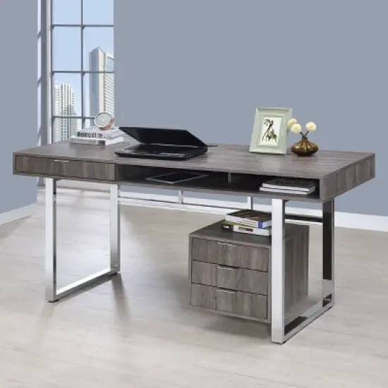 Whitman 4 Drawer Writing Desk - Coaster image {1}