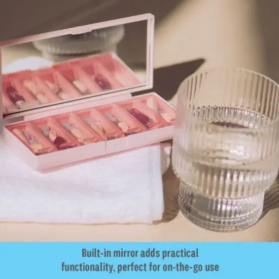 Equadose Mirrored Travel Pill Case image {4}