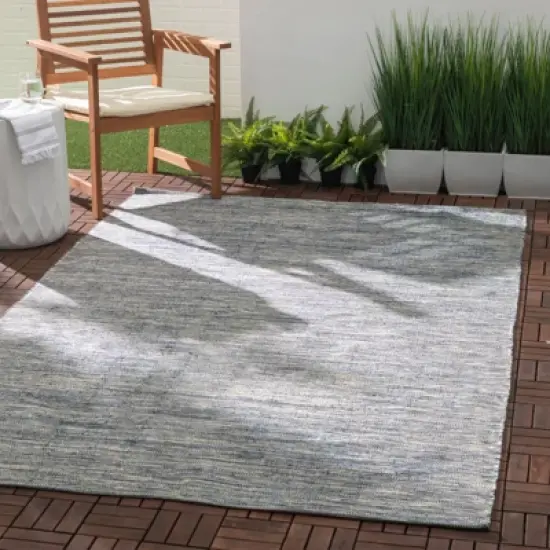 Home Conservatory Solid Handwoven Indoor/Outdoor Area Rug image {1}