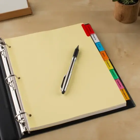 Avery Insertable 5-Tab Dividers, Multicolor Tabs (12-Pack of 81000) image {6}