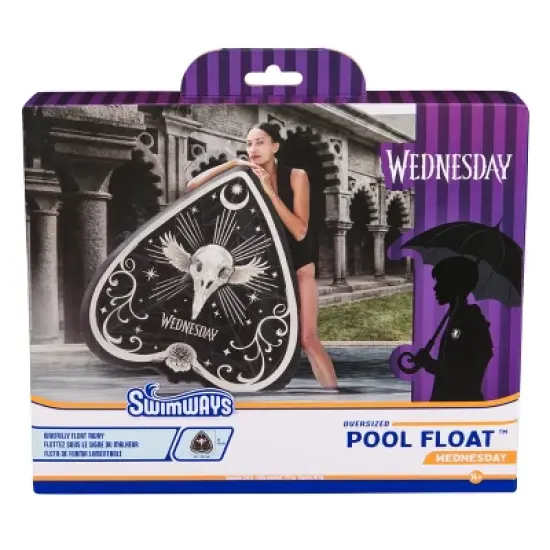 Swimways Wednesday Oversized Float: PVC Pool Lounger for Ages 14+ image {3}
