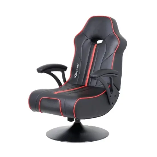 Torque Bluetooth Audio Pedestal Gaming Chair with Subwoofer Black/Red - X Rocker image {5}