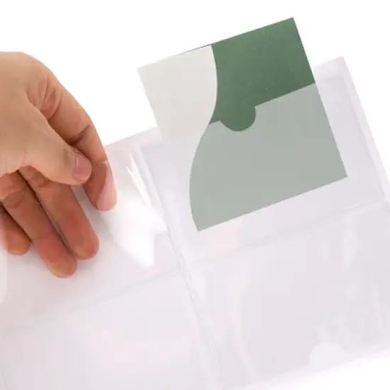 Horizontal Label Holder 4.72"x3.15" Clear 30 Pcs image {3}