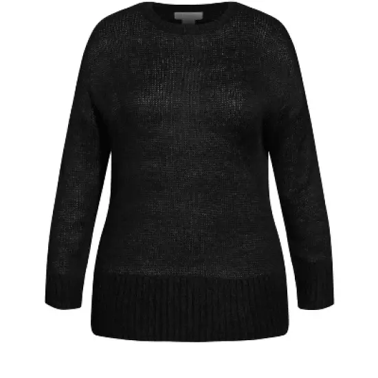 Women's Plus Size Scarlett Sweater - black | REFINITY image {5}