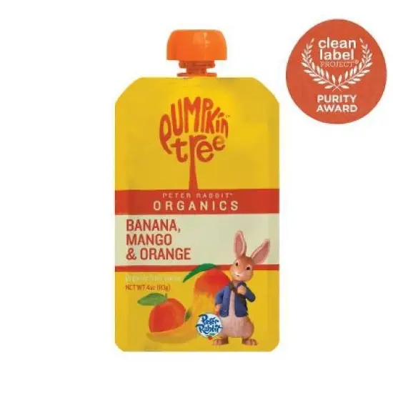Peter Rabbit Organics Banana Mango & Orange Baby Food Pouch - 4oz image {6}
