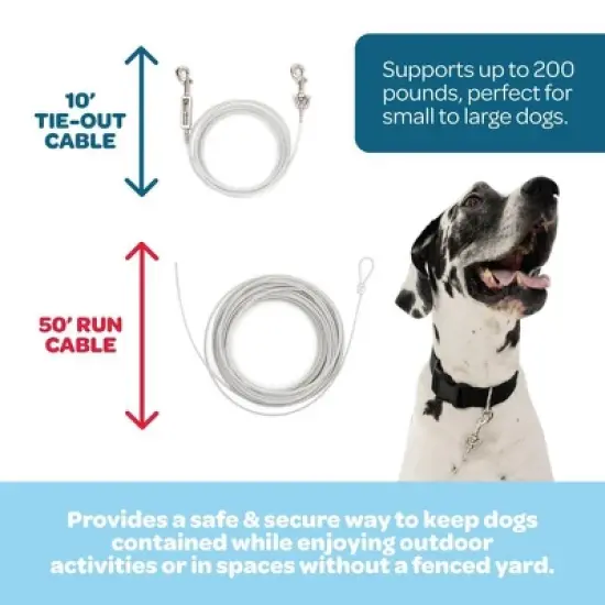 Carlson Trolly Cable Dog Leash - 50' image {4}