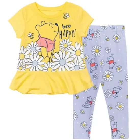 Disney Vampirina Raya and the Last Dragon Princess Lion King Winnie the Pooh Girls T-Shirt and Leggings Outfit Set Toddler image {7}