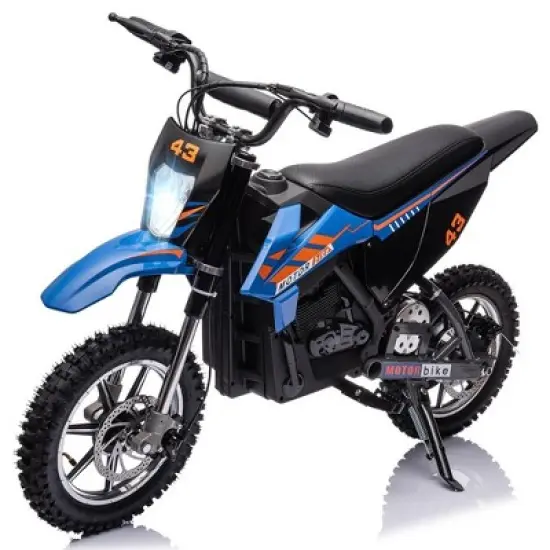 36V Electric Dirt Bike for Kids, Ride on Motorcycle 350W Brushless Motor Fast Speed 15.5MPH with LED Headlight image {8}