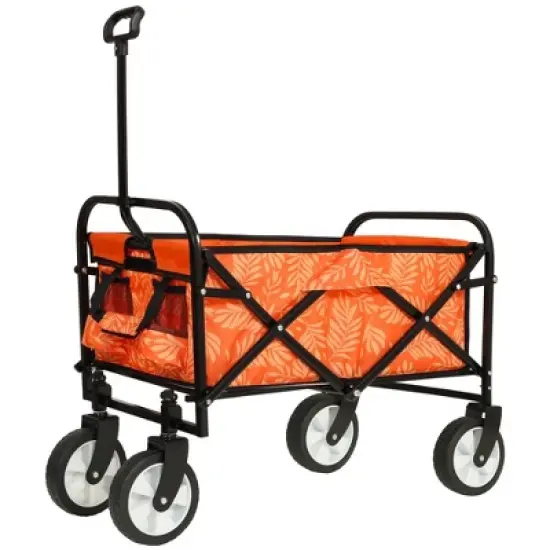 SKRAN Collapsible Foldable Beach Wagon Cart with strapping system,Utility Wagon Cart Camping,Shopping,Gardening,Fishing,Supports 225lbs, image {14}