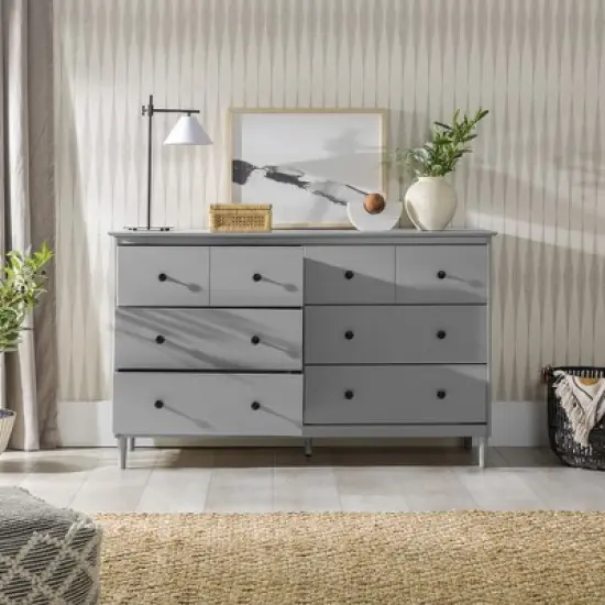 Stiva Classic Mid-Century Modern Horizontal 6 Drawer Dresser - Saracina Home image {5}