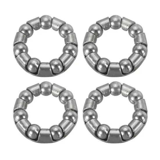 Unique Bargains Stainless Steel Repair Accessories Bike Ball Crank Bearings 4 Pcs image {6}
