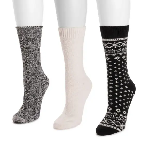 MUK LUKS Women's 3 Pack Boot Socks image {4}
