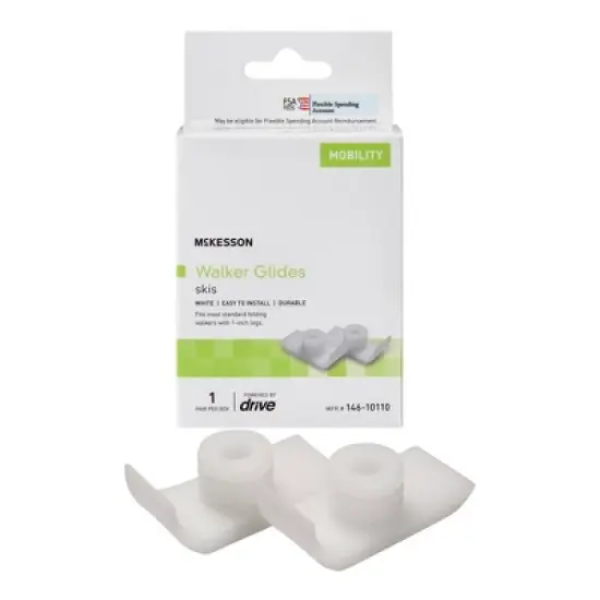 McKesson Walker Ski Glides for 1" Canes, 2 Pairs image {7}