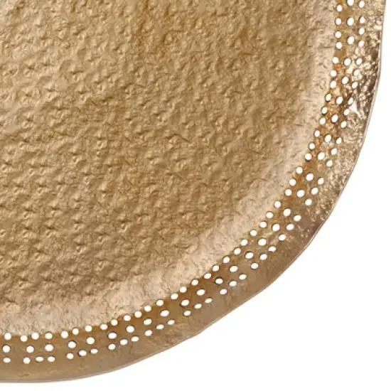 Saro Lifestyle Hole Punched Metal Charger Plates image {3}