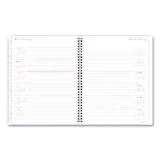 Mina Weekly/Monthly Planner, Floral Artwork, 11 x 8.5, White/Violet/Peach Cover, 12-Month (Jan to Dec): 2026 image {5}