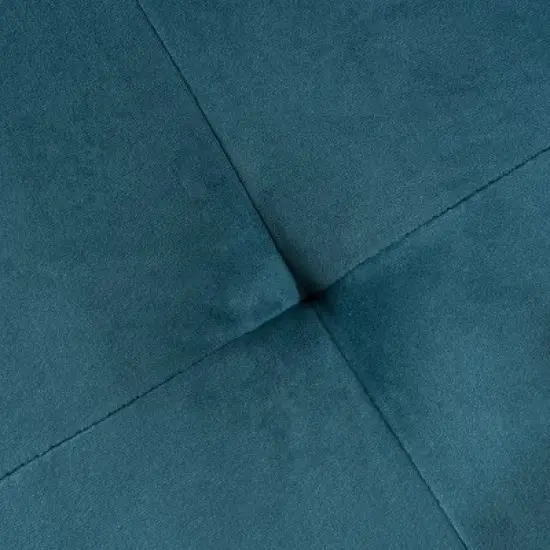 Omry New Velvet Ottoman - Dark Teal - Christopher Knight Home image {2}