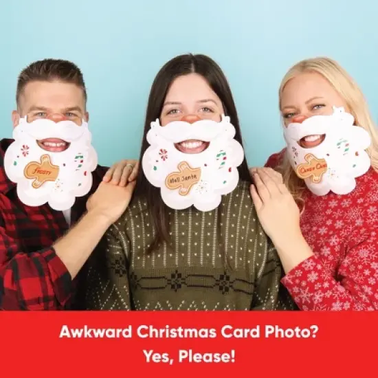 Big Dot of Happiness Jolly Santa Claus Beard Guessing Game, Fun Christmas Games for Kids and Adults,&nbsp;Family Guess Who Game, Friendsmas Party Card image {5}