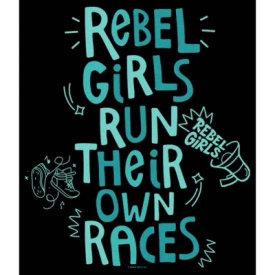 Junior's Rebel Girls Run Own Races T-Shirt image {1}