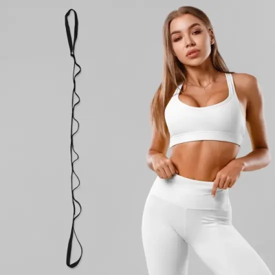 Unique Bargains Non-Elastic Yoga Band 43.31"x0.59" 1 Pc image {3}