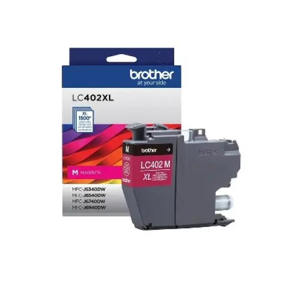 Brother LC402XL Magenta High Yield Ink Cartridge Prints Up to 1 500 Pages (LC402XLMS) image {1}
