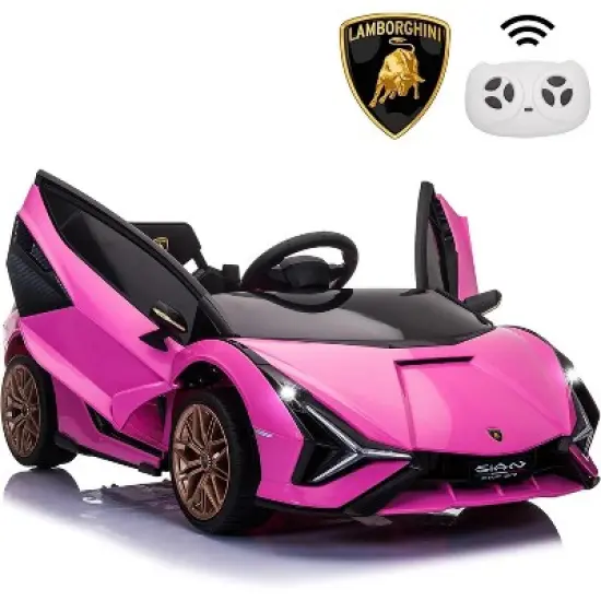 Sandinrayli Licensed Lamborghini SIAN Electric Car Kids Electric Vehicle Ride on Car image {2}