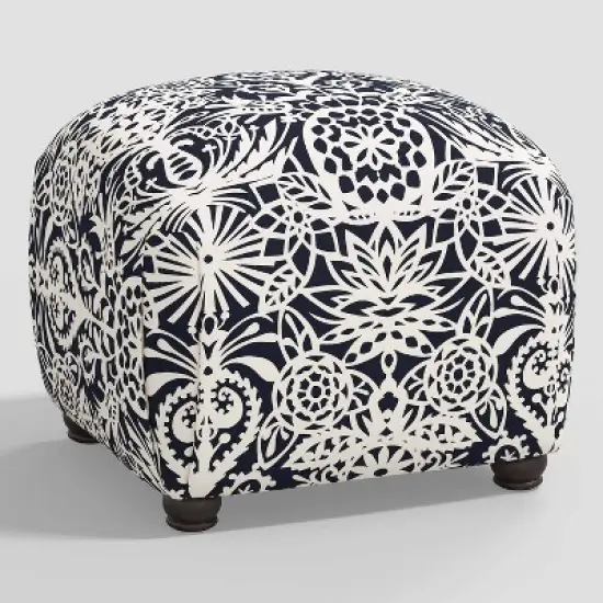 Poppy Ottoman in Damask - Skyline Furniture image {8}