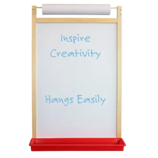 Flipside Products Magnetic Dry Erase Wall Easel with Paper Roll image {1}