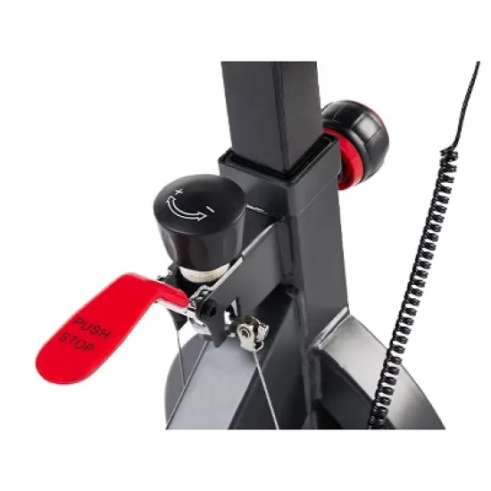 Sunny Health & Fitness Pro Indoor Cycling Bike with Felt Resist, Belt Drive and Bluetooth Smart Exercise Bike - Gray image {5}