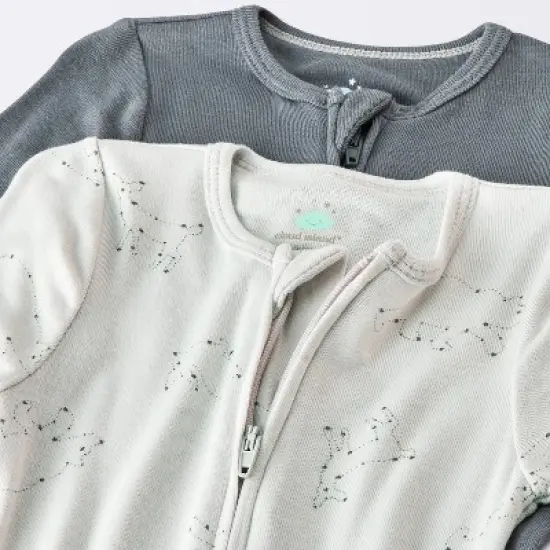 Baby Boys' 2pk Celestial Soft Blend Sleep N' Play - Cloud Island&trade; Gray image {2}