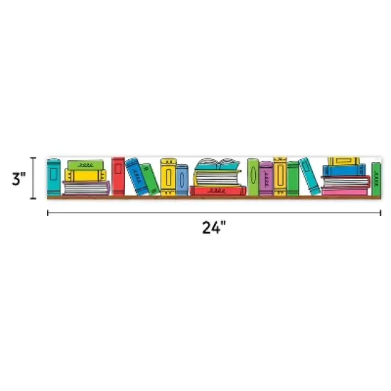 Creative Teaching Press&reg; Core Decor Doodle Bookshelf EZ Border, 48 Feet Per Pack, 3 Packs image {2}