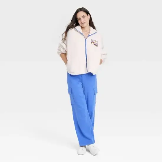 Women's Graphic Faux-Fur Jacket - Off-White image {2}