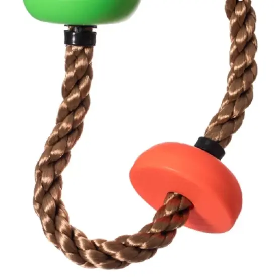 PLAYBERG Colorful Climbing Rope with Platforms Foot Holder For Kids Indoor Outdoor Backyard image {5}