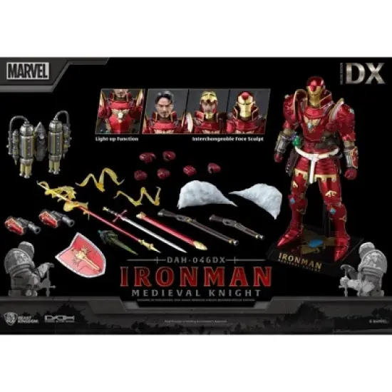 DAH-046DX Medieval Knight Iron Man Deluxe Version Dynamic 8ction Heroes | Marvel | Beast Kingdom Action figures image {3}