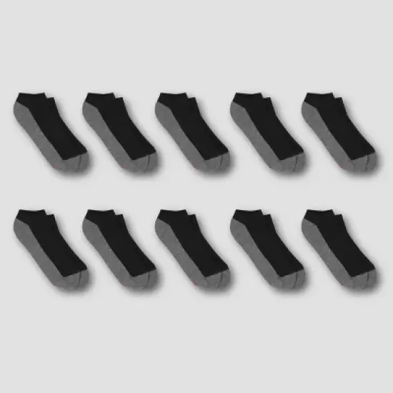 Hanes Premium Men's 10pk Cool Comfort No Show Socks image {3}