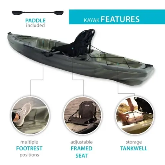 Lifetime Kenai Pro Angler 100 Kayak Moss Fusion - 91149 image {3}