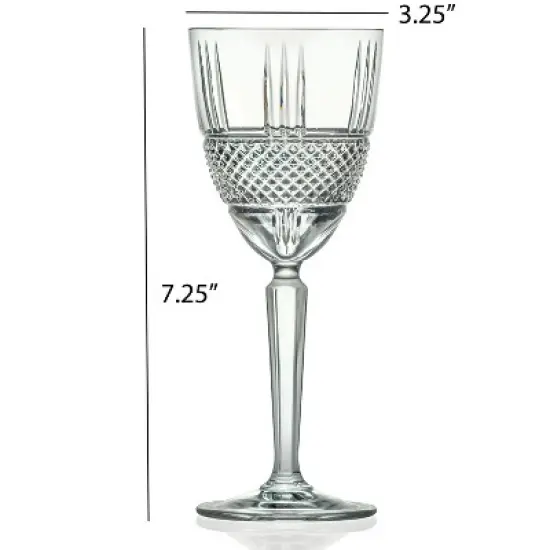 Lorren Home Trends Brilliant Collection Wine Set of 6 image {2}