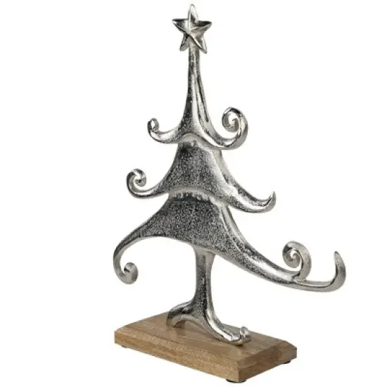 Northlight Swirling Metal Tree Christmas Decoration - 13.5" image {3}