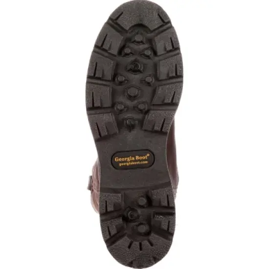 Men's Brown Georgia Boot Homeland Waterproof Wellington Work Boot Size 8 image {1}