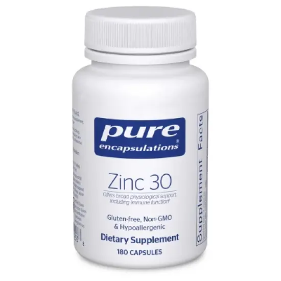 Pure Encapsulations Zinc 30 mg - Immune System Support, Growth and Development, Wound Healing, Prostate, and Reproductive Health image {10}