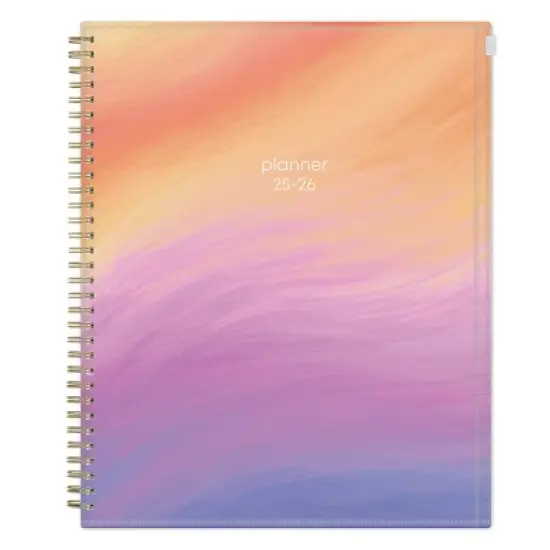 Blue Sky 8.5"x11" 2025-2026 Weekly/Monthly Zip Pouch Wirebound Planner Savannie Sunset image {9}