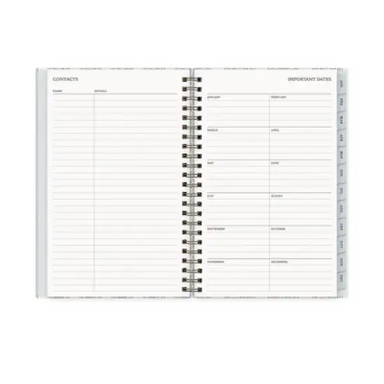 Morris & Co. by Blue Sky 5"x8" 2026&nbsp;Weekly/Monthly Wirebound Planner Hardcover Fruit Stripe Slate image {8}